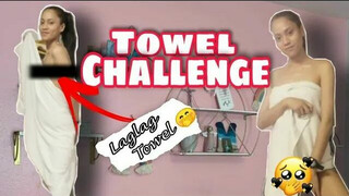 TOWEL CHALLENGE LAGLAG TOWEL with IRON /JONICE Tv