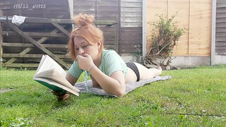 5. reading HHGTTG & sunbathing in the garden