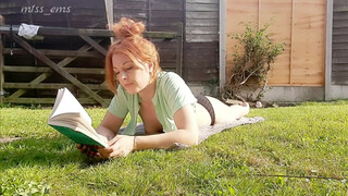 6. reading HHGTTG & sunbathing in the garden