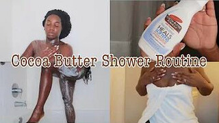 Cocoa Butter Morning Shower Routine | Yummy ???? Vitamins | Jhenelle