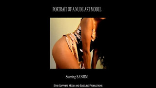 Watch an artist draw a sexy naked model! – PORTRAIT OF A NUDE ART MODEL – STARRING SANJINI