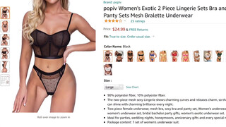 1. Exotic Lingerie Try On (See Through Bra and Thong)