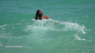 Micro Bikini Try On Haul On A PUBLIC Beach! #2