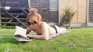 9. English summer afternoon. a little bit of gardening, a lot of sunbathing!