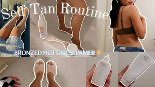 MY SELF TANNING ROUTINE 2021 | DROPS + LOTION APPLICATION TIPS