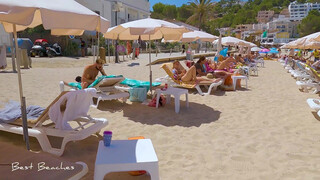 6. IBIZA Spain July 2021, Cala Vedella Beach Walk 4K // Best Beaches 2021