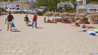 8. IBIZA Spain July 2021, Cala Vedella Beach Walk 4K // Best Beaches 2021