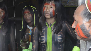 8. indigenous tribe at Amazon Kayapo people