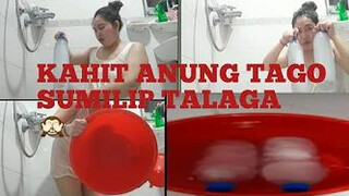 SUMILIP KAHIT ANUNG TAGO SA ICE WATER BUCKET CHALLENGE |QUICK BATH WITH MOISTURIZER CRYSTAL SOAP