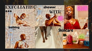 Shower with me???? 2021 +feminine routine +sugar exfoliating+body care +smell good and feel good????????????