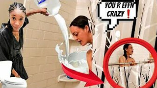 DISTRACTING my girlfriend while she SHOWERS | GOES WRONG ❗