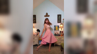 6. Dainty Rascal Dancing in Sexy Pinup 50s Outfit