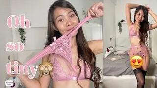 TRY ON HAUL LINGERIE + Unboxing gift from follower+ Review !! Amazon Lingerie