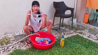 1. White Sando Part 2 Quick Washing Laundry Cleaning Time | A Day in my Life | Watch Until the End