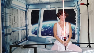 8. Help Me ObiWan! Princess Leia Cosplay Photoshoot Behind The Scenes
