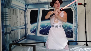 9. Help Me ObiWan! Princess Leia Cosplay Photoshoot Behind The Scenes