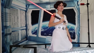 10. Help Me ObiWan! Princess Leia Cosplay Photoshoot Behind The Scenes