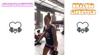 6. Ninik working out in braless mood [2]