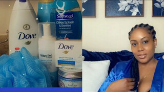 How to Shower routine (All blue products)????????