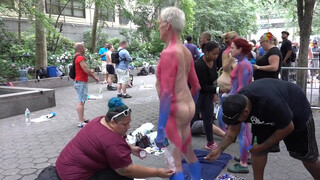 9. Naked body painting