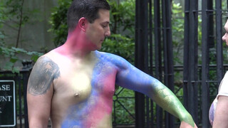 3. Naked body painting