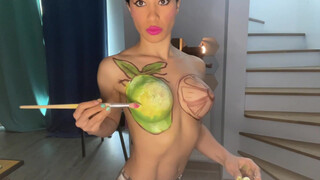 4. How I Made Lemon ???? Body Paint? Video from 0 at www.onlyfans.com/Ladyorofit