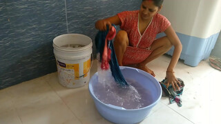 5. Summer के कपड़ो को Woshing Machine  में Wosh किया//indian housewife daily routine