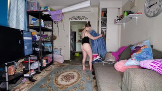 2. 18+Cleaning video with lingerie ???? ooo – la-la..