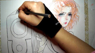 6. Scarlett Johansson (Black Widow) – Drawing Anime Style with pencil