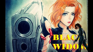 Scarlett Johansson (Black Widow) – Drawing Anime Style with pencil