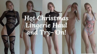 Hot Christmas Lingerie Haul and Try- On! 水着紹介
