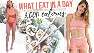 WHAT I EAT IN A DAY | 3,000+ CALORIES ????????‍♀️